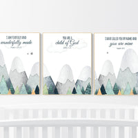 Nursery decor boy mountain, adventure nursery, adventure theme nursery, gender neutral, bible nursery, verse nursery, scripture print
