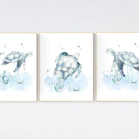 Sea Turtle nursery, Ocean nursery decor, under the sea nursery, ocean themed, sea nursery, gender neutral nursery, nautical nursery