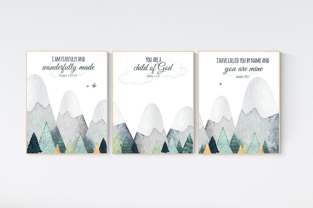Nursery decor boy mountain, adventure nursery, adventure theme nursery, gender neutral, bible nursery, verse nursery, scripture print