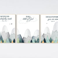 Nursery decor boy mountain, adventure nursery, adventure theme nursery, gender neutral, bible nursery, verse nursery, scripture print
