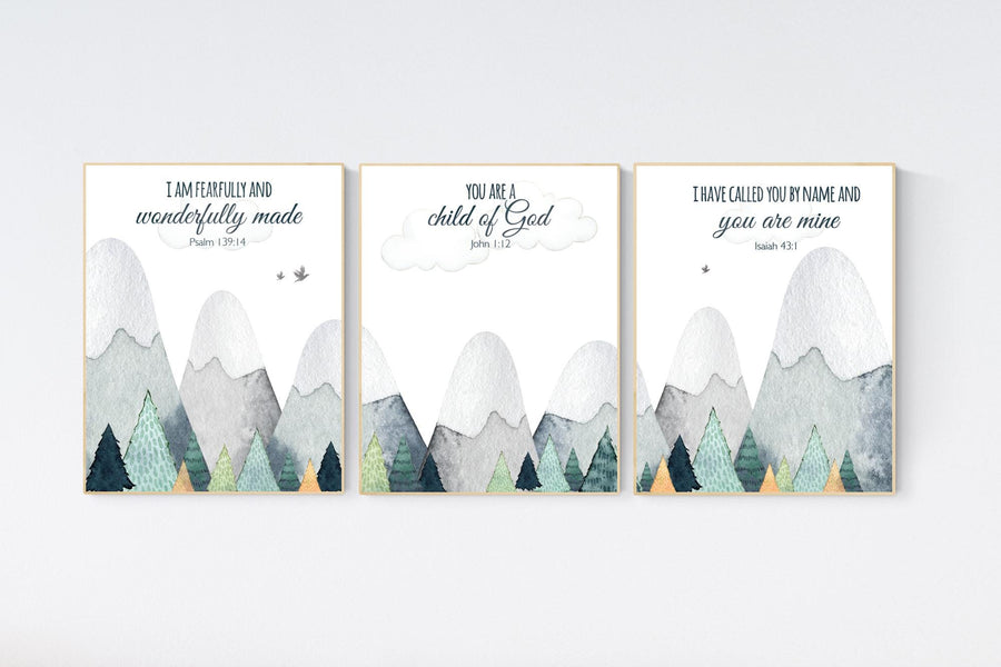 Nursery decor boy mountain, adventure nursery, adventure theme nursery, gender neutral, bible nursery, verse nursery, scripture print