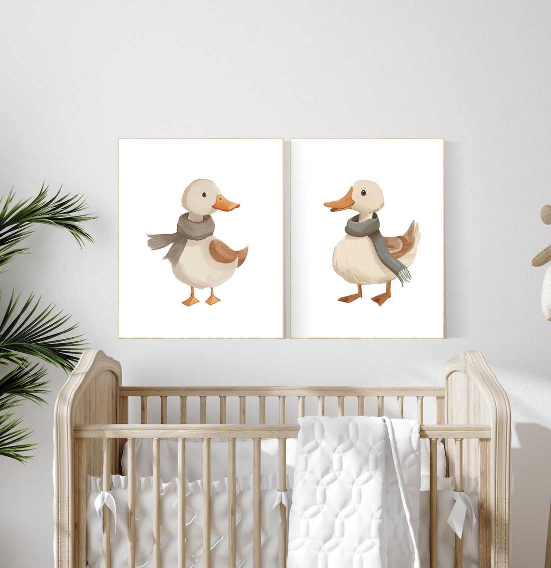 Goose Nursery wall art, Goose Gallery wall art, Baby girl nursery ideas, Goose Nursery, Animal Themed Decor, animal prints, gender neutral