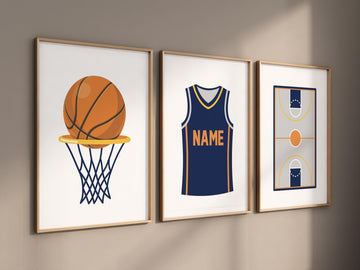 Basketball wall art, personalized sports prints, basketball jersey decor, sports-themed room, basketball hoop poster, kids room artwork