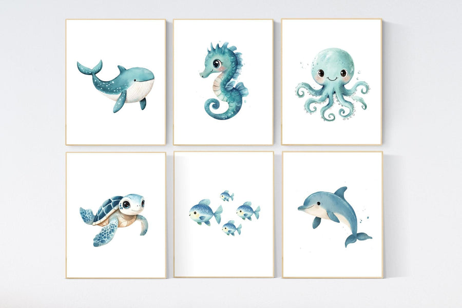 Ocean nursery, underwater nursery. whale nursery, sea nursery, sea turtle, sea theme nursery decor, ocean themed nursery, under the sea