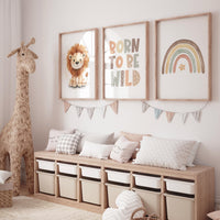 Lion prints, lion nursery, safari animal wall art, lion family decor, baby nursery prints, jungle themed posters, safari themed, lion poster