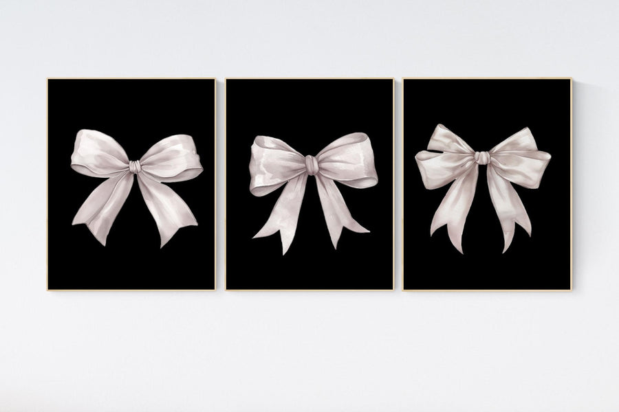 Bow print wall art, Beige Bow Print, Bow nursery print, Bow nursery wall art, bow nursery art, bow nursery decor, cream bow print, teen room
