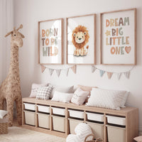 Lion prints, lion nursery, safari animal wall art, lion family decor, baby nursery prints, jungle themed posters, safari themed, lion poster
