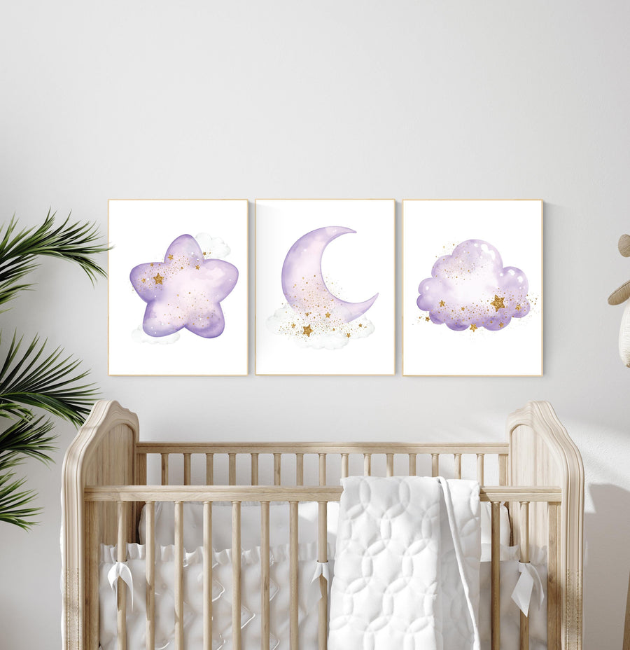 Purple gold, nursery decor girl, lilac, nursery decor girl purple, nursery decor girl, nursery decor girl lavender and gray, lilac nursery