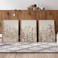 Wildflower Nursery Print: Boho Floral Wall Art