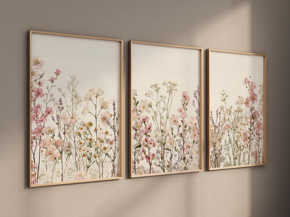 Wildflower Nursery Print: Boho Floral Wall Art