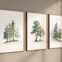 Mountain Nursery Print: Sage Green Forest, Adventure Theme