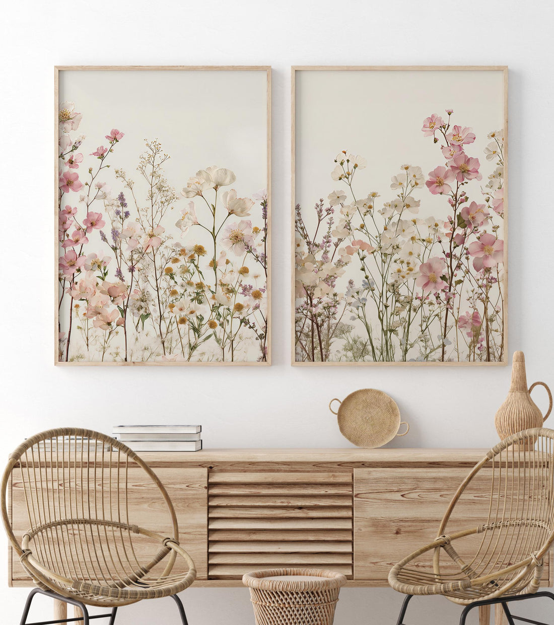 Wildflower Nursery Print: Boho Floral Wall Art