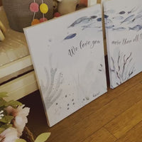 Under the sea wall art, Ocean nursery decor, Nautical nursery print set, under the sea nursery, gender neutral nursery, ocean, nautical