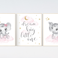 Nursery wall art girl, pink gold nursery prints, girl nursery decor, pink elephant nursery prints, girl nursery ideas, girl nursery wall decor, nursery wall art girl, baby girl elephant nursery decor, pink and gold nursery art, girl nursery themes