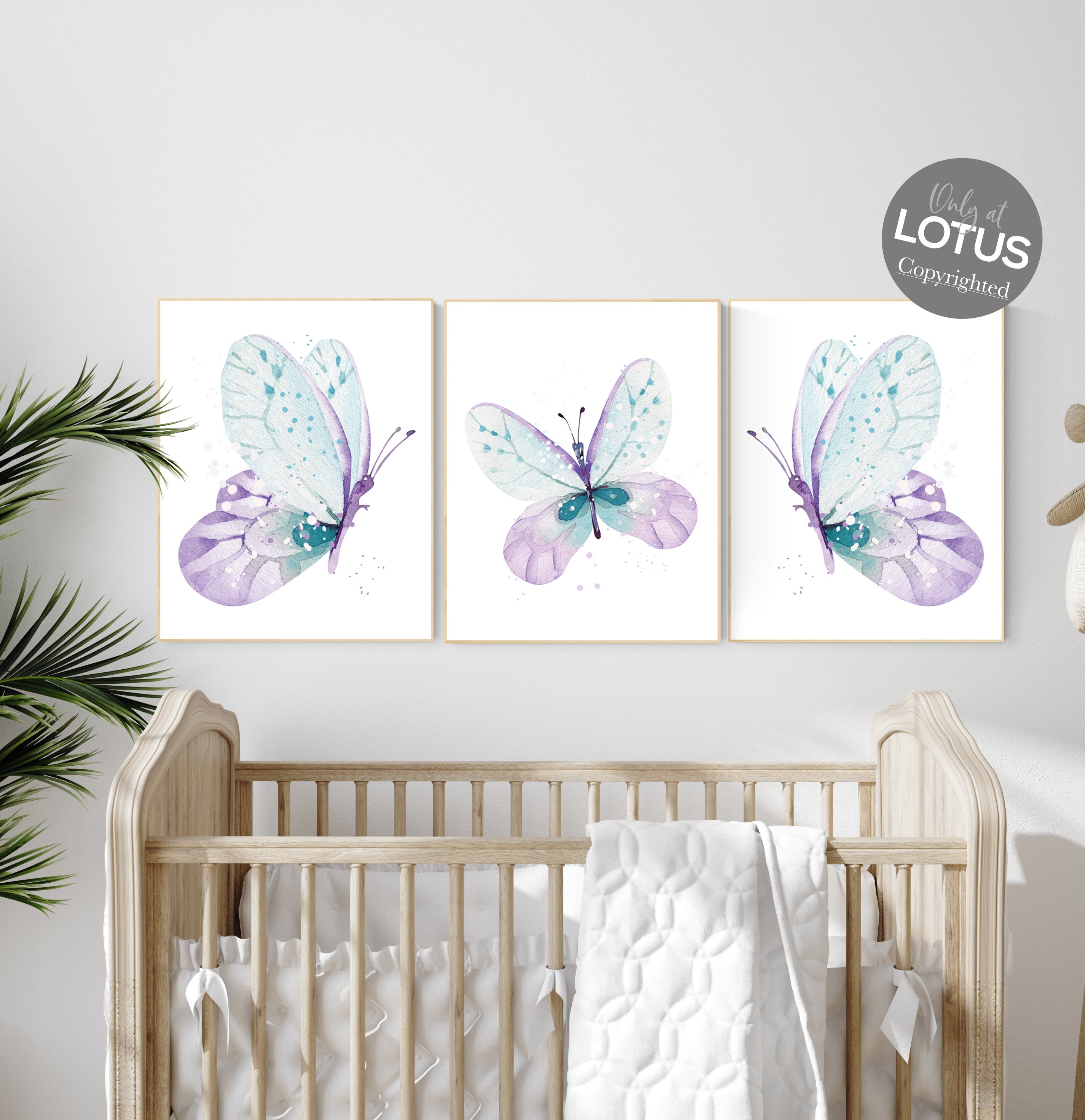 Nursery outlet butterfly decor
