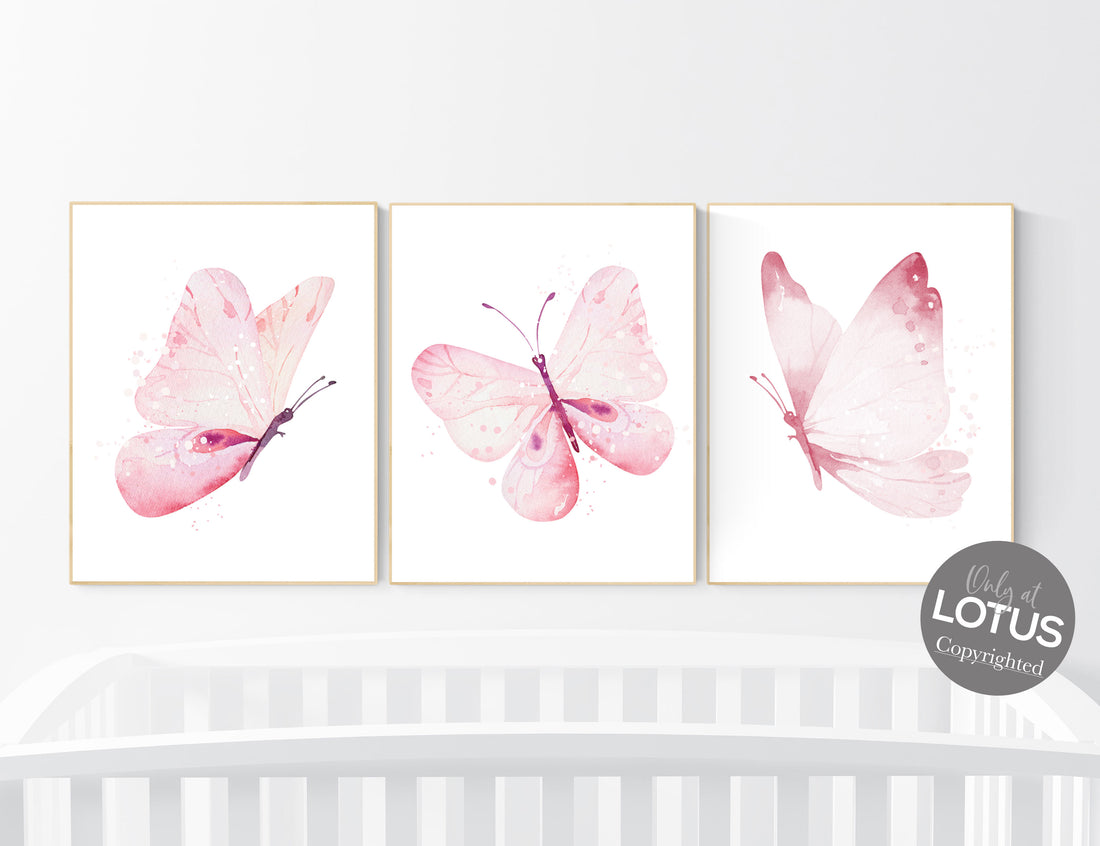 Nursery decor girl butterfly, Butterfly Nursery Art, Girl Nursery Art, Butterfly Nursery