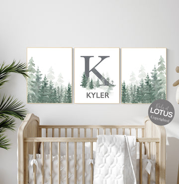 Nursery decor mountain, nursery wall art, tree nursery decor, adventure theme nursery